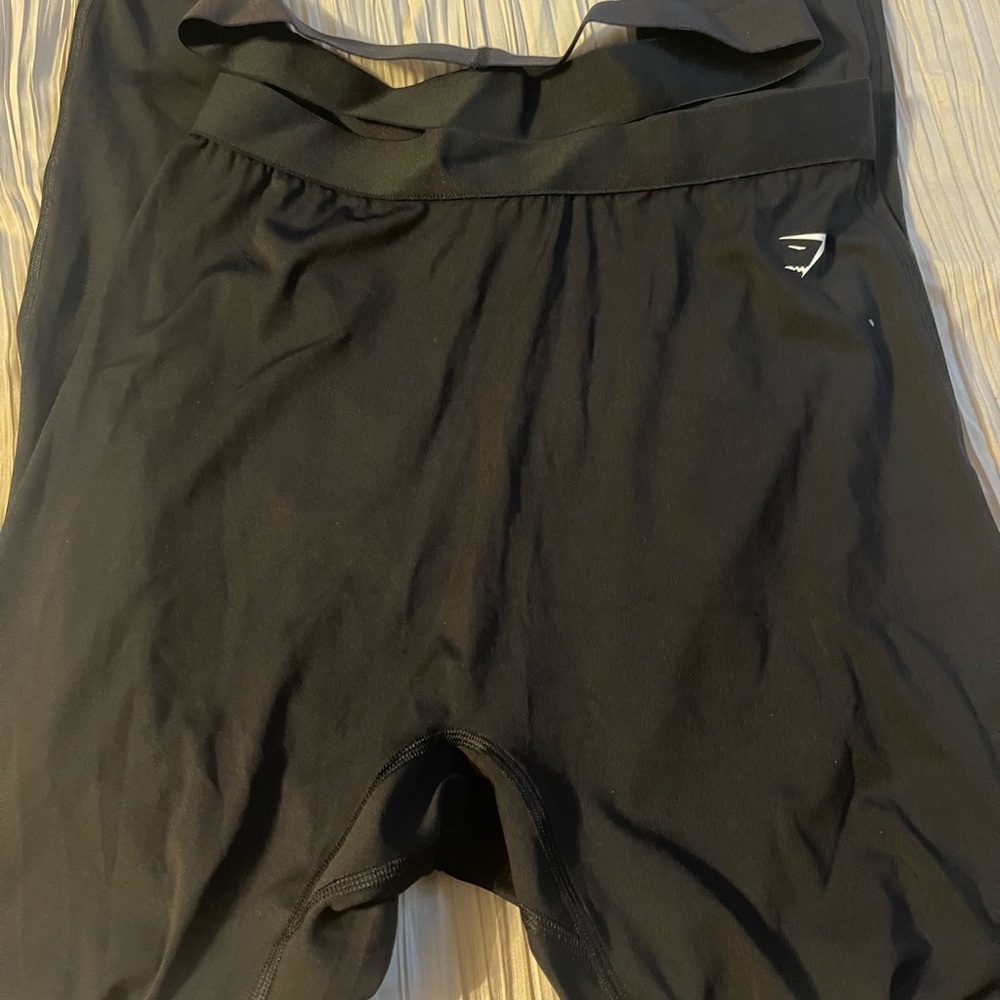 Gymshark‎ strappy high waist black leggings size large